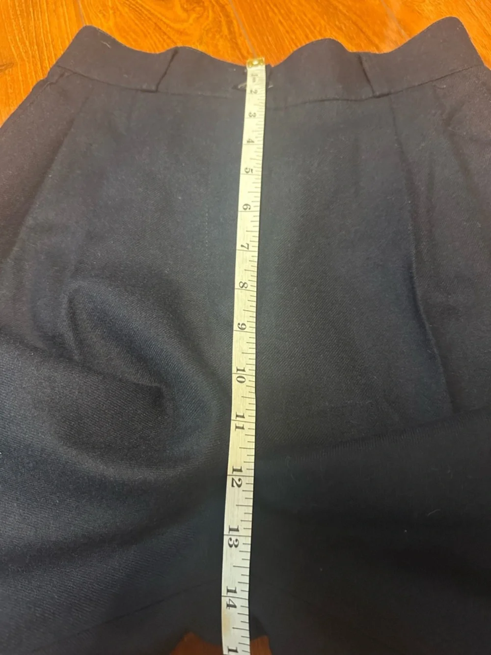 Vintage Jennifer Moore Classics Wool Pants Navy High Waist Pleated Size 6 - Picture 11 of 11